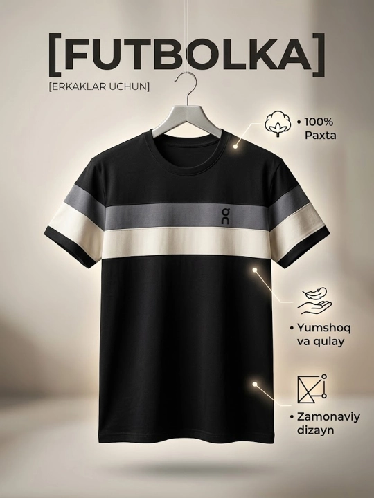 Futbolka erkaklar uchun - 