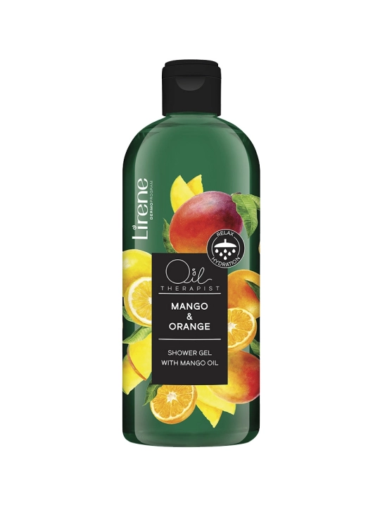 Dush uchun gel LIRENE OIL THERAPYST MANGO VA APELSIN 400ML - 
