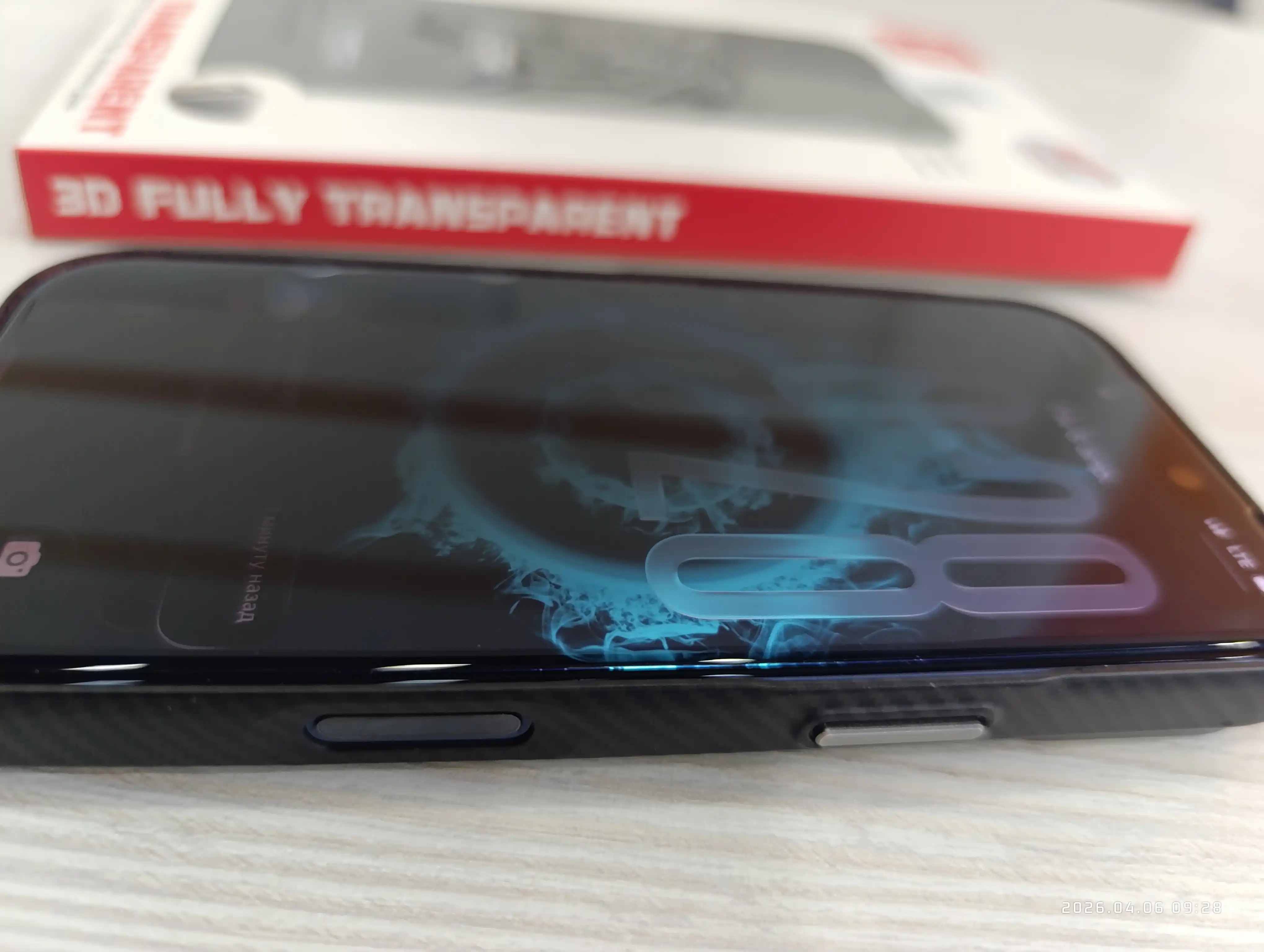 Ramkasiz himoya oynasi iPhone uchun, qora hoshiyasiz, 13, 14, 15, 16, 17, Pro va Pro Max