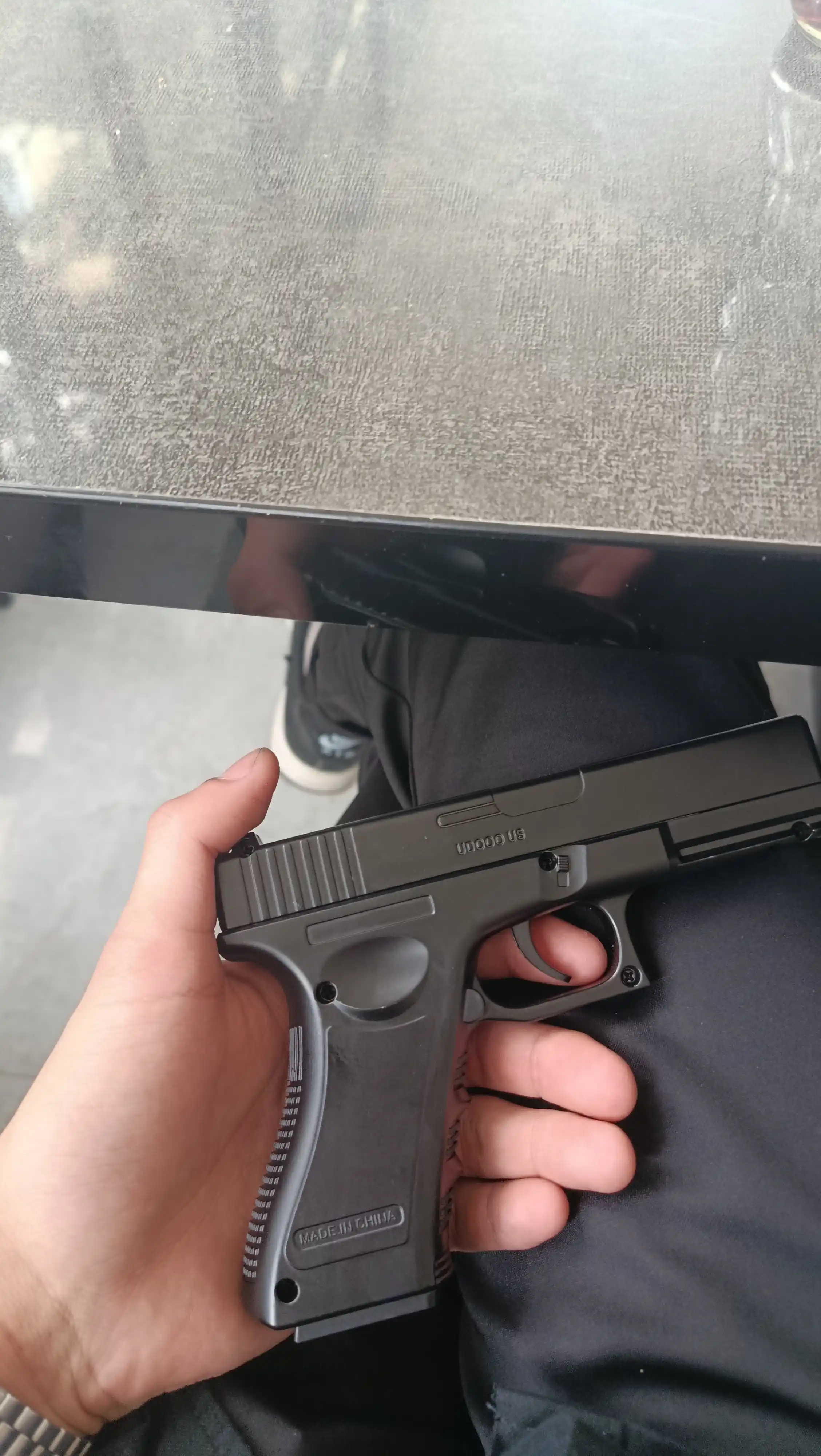 Temir pistolet, o'yinchoq pnevmatik qurol, metal pistolet, Glock bolalar uchun oyinchoqlar