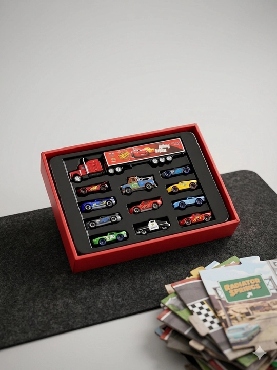 Коллекционный набор металлических машин Disney Cars тачки, с подарочным пакетом - 