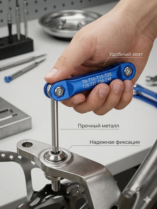 ​Набор шестигранных ключей и TORX звездочек, складной мультитул имбусовых ключей 