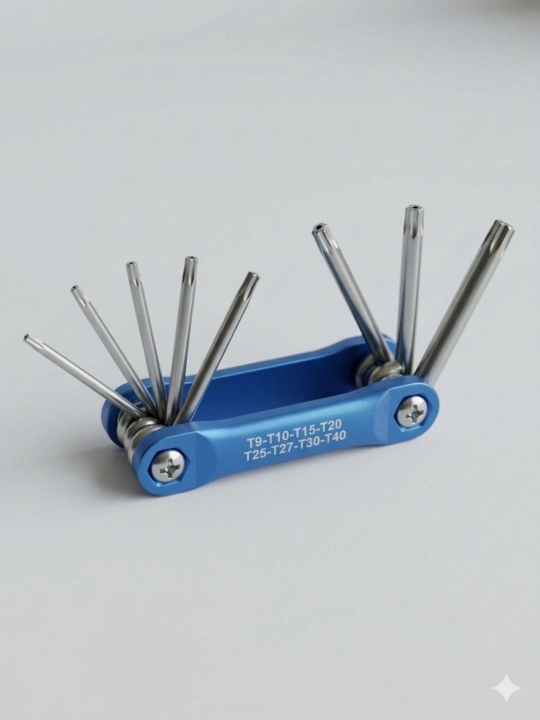 ​Набор шестигранных ключей и TORX звездочек, складной мультитул имбусовых ключей 