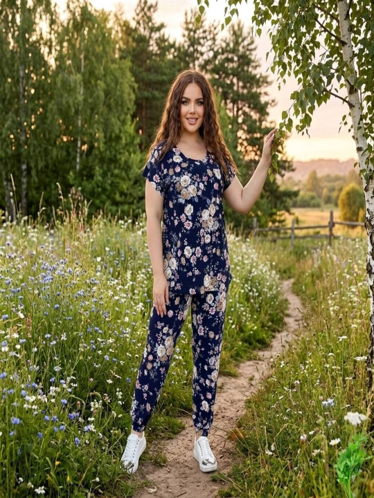 Ayollar dala kostyumi, to‘ladan kelgan ayollar uchun, yozgi kostyum, xolodok