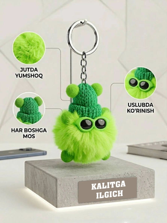Брелок, кольцо для ключей, для сумок - 