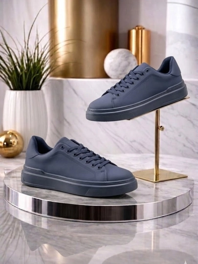 Мужские кроссовки ZARA, маломерки, рекомендуется на 1 размер больше — T4007-LUXURY68-СИНИЙ-40