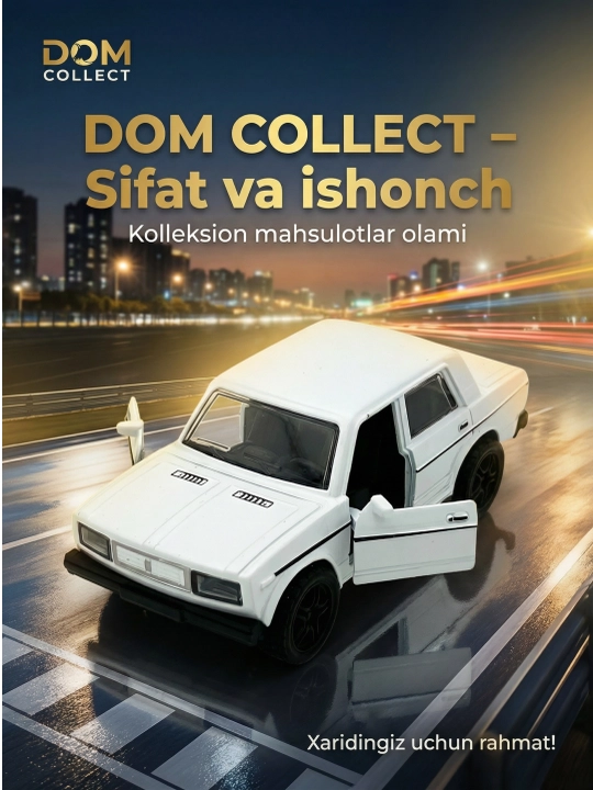 Metall mashina Jiguli VAZ 2107, kolleksion inersion avtomobil