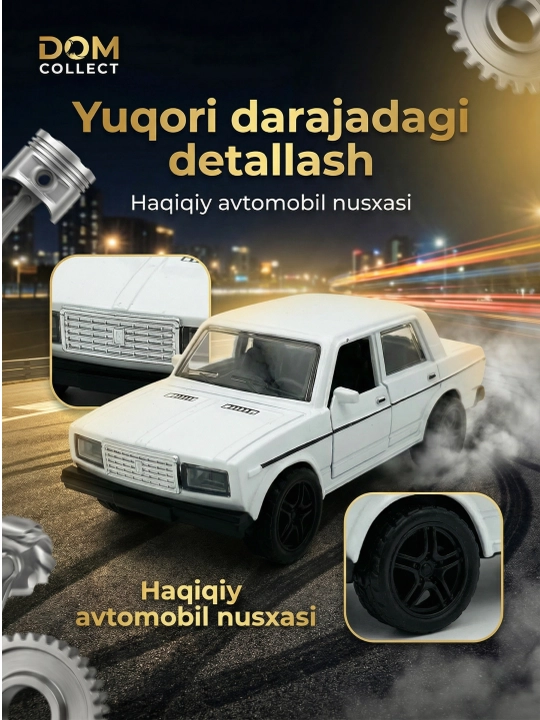 Metall mashina Jiguli VAZ 2107, kolleksion inersion avtomobil