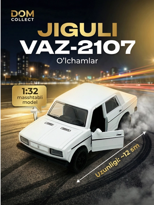 Metall mashina Jiguli VAZ 2107, kolleksion inersion avtomobil