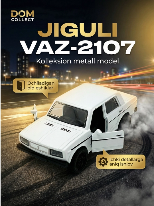Metall mashina Jiguli VAZ 2107, kolleksion inersion avtomobil