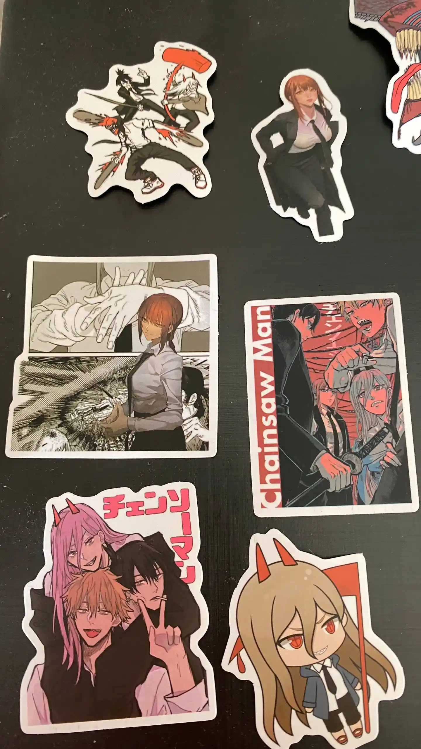 Набор наклеек стикеров аниме Человек бензопила (Chainsaw man) 20 штук