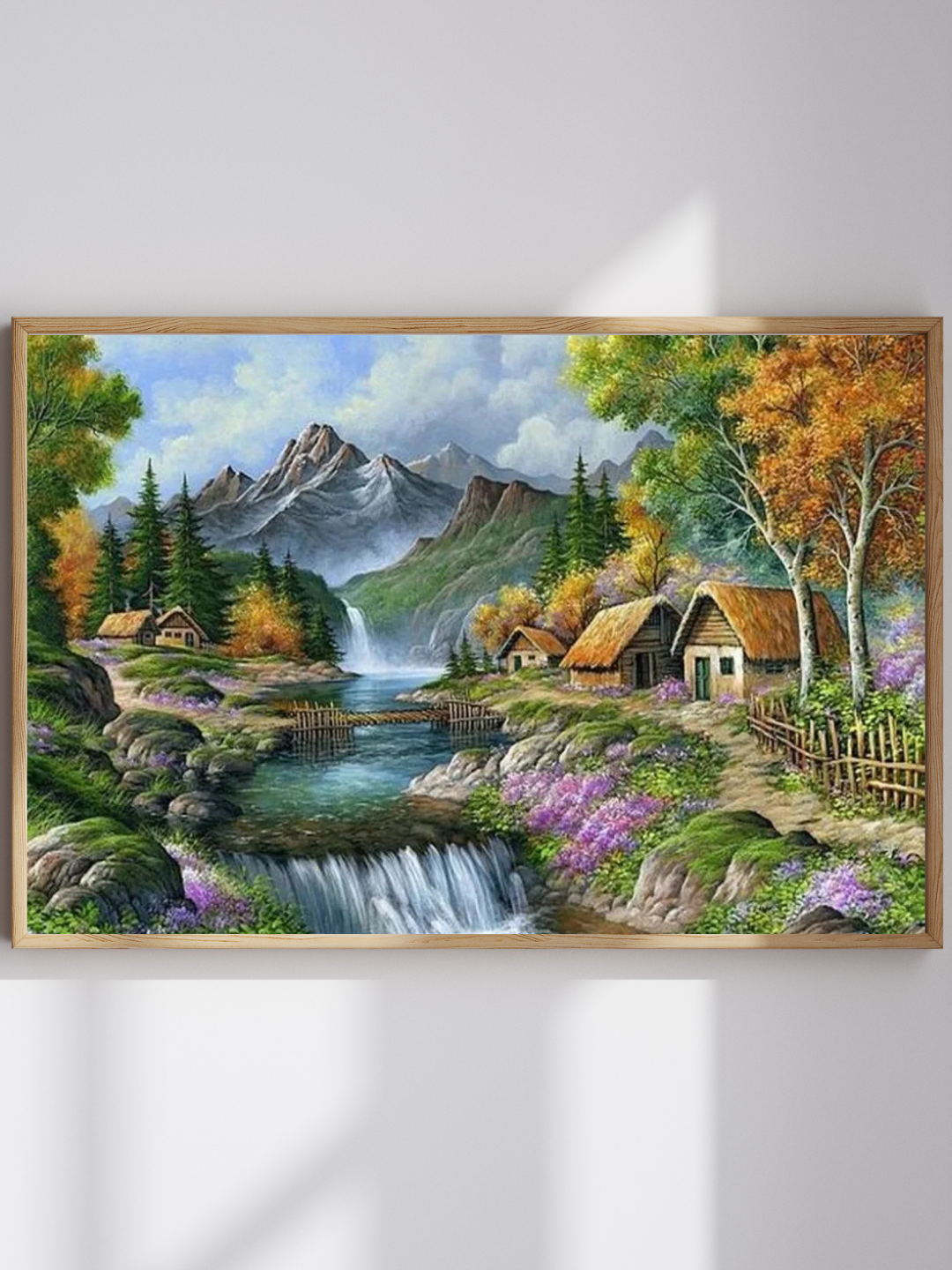 Raqamlar bo‘yicha rasm 21156-1 40×50 sm kanvasda akril bo‘yoqlar bilan YCGJ35443 - 