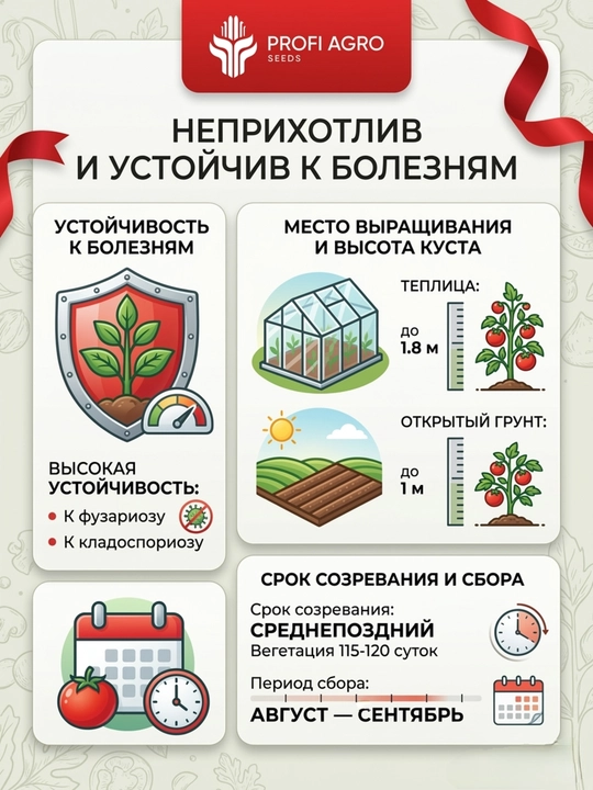 Семена томата «Султан» 10 г, раннеспелый сорт, голландская селекция, Profi Agro Seeds