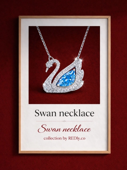 Sovg‘a qutisidagi qizlar uchun Swarovski taqinchoqlari, bo'yin uchun zanjirlar, REDly.co