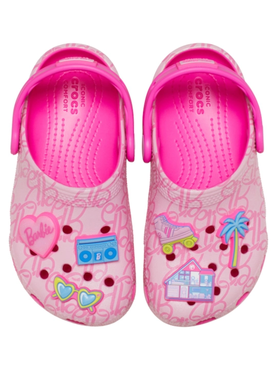 CROCS Mattel Pink Barbie Clog 211407-90H kloglari, qizlar uchun