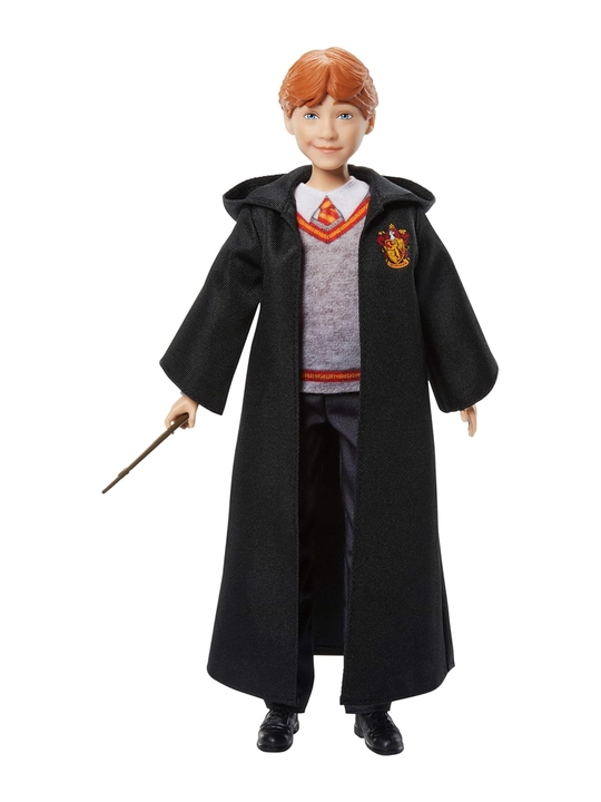 Mattel Ron Weasley qo‘g‘irchoq Hogwarts forma Gryffindor + tayoqcha - 