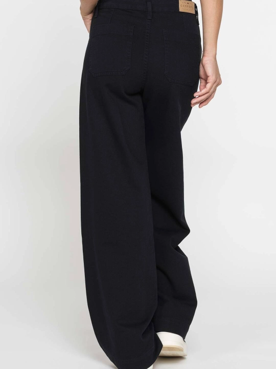 Ayollar uchun Carrera Jeans keng, 100% paxta, yuqori moslashuvchan jinsilar