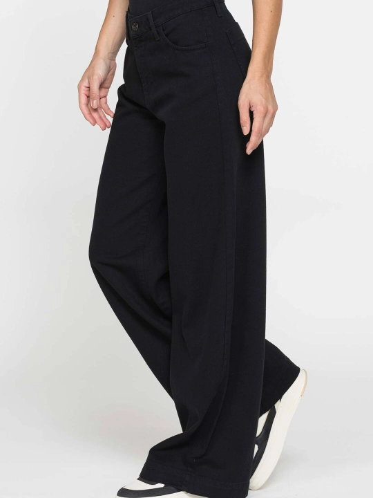 Ayollar uchun Carrera Jeans keng, 100% paxta, yuqori moslashuvchan jinsilar