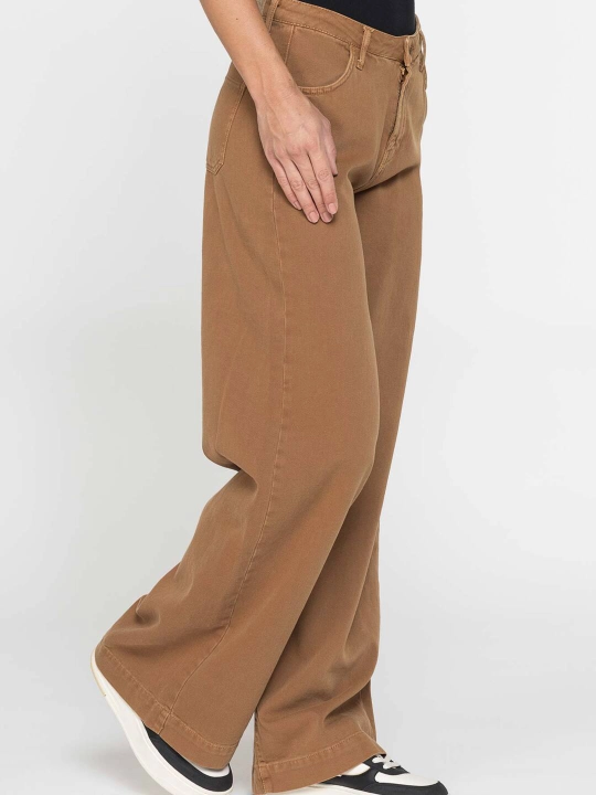 Ayollar uchun Carrera Jeans keng, 100% paxta, yuqori moslashuvchan jinsilar