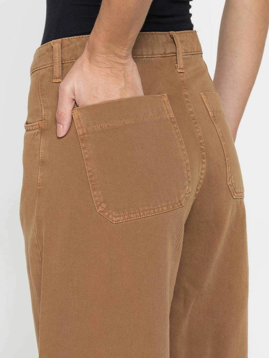 Ayollar uchun Carrera Jeans keng, 100% paxta, yuqori moslashuvchan jinsilar