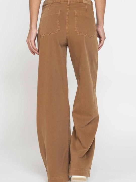 Ayollar uchun Carrera Jeans keng, 100% paxta, yuqori moslashuvchan jinsilar