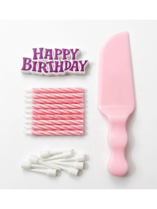 Набор свечей для торта «Happy Birthday» + нож для торта