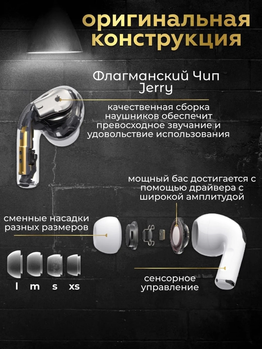 Simsiz quloqchinlar Pods Pro 2 ANC DUBAI, iPhone va Android uchun