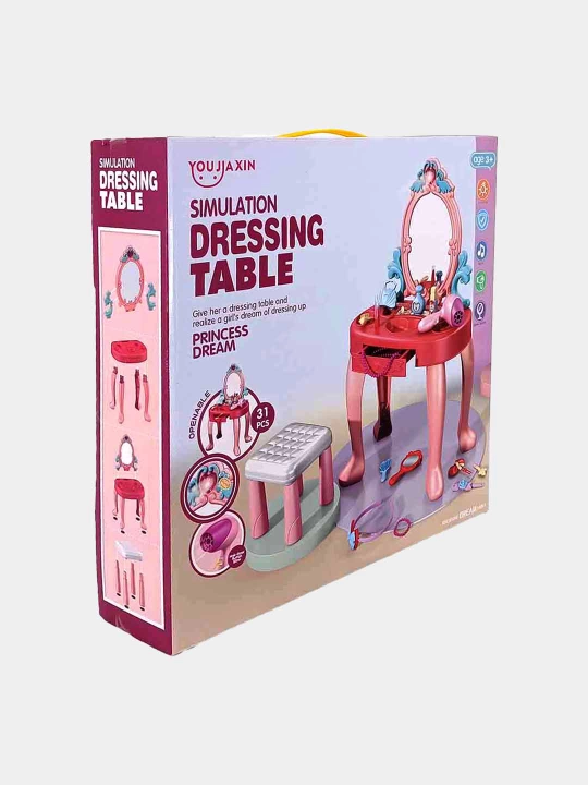 Bolalar uchun pardoz stoli Simulation Dressing Table, 31 ta buyum