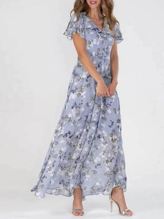 Ayollar uchun kundalik shifon ko‘ylagi – ELLY FASHION