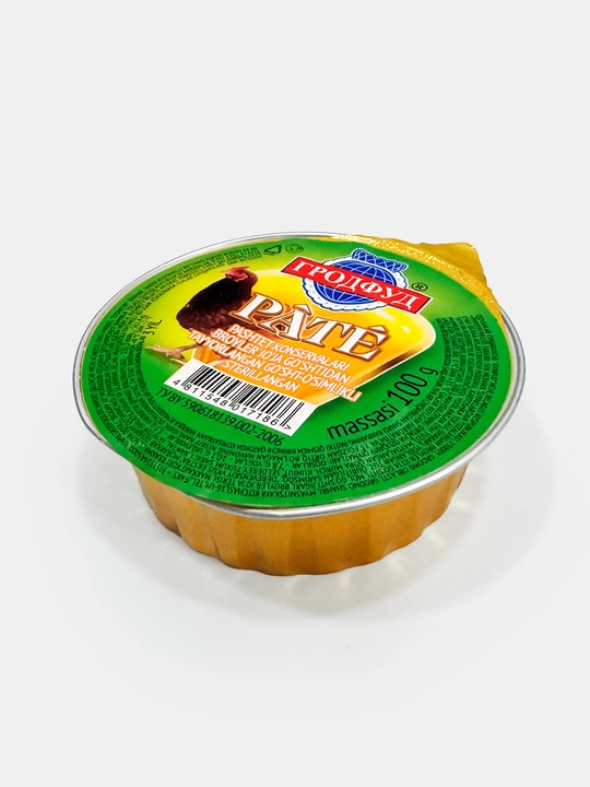 Broiler jo‘ja go‘shtidan pashtet Rате Grodfood, 100 g