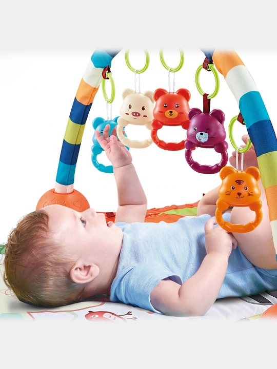 Музыкальный коврик Baby's Partner, 2 в 1, пианино и дуга