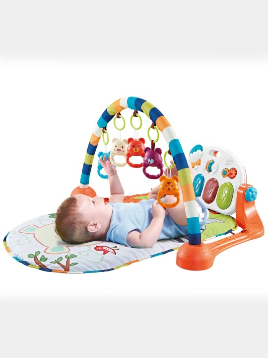 Музыкальный коврик Baby's Partner, 2 в 1, пианино и дуга