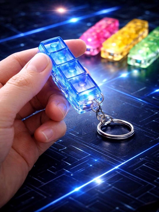 Антистресс брелок, клавиатура LED, клик той для концентрации, снятия стресса, гаджет