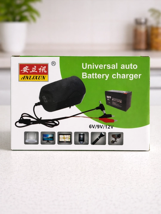 Зарядное устройство для аккумулятора 6V/9V/12V универсальное ANLIXUN, авто/мото