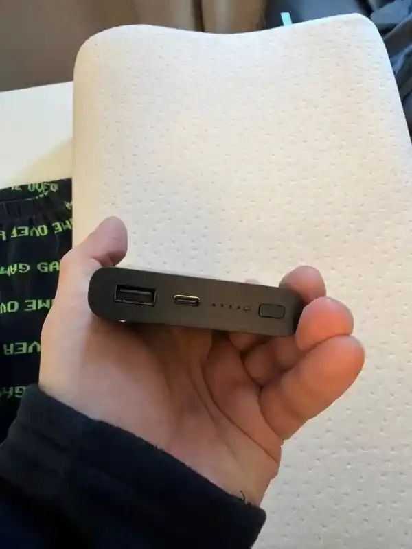 Power Bank 10000 mAh simsiz zaryadlash, tez zaryadlash 22.5W, 2 portli tashqi akkumulyator