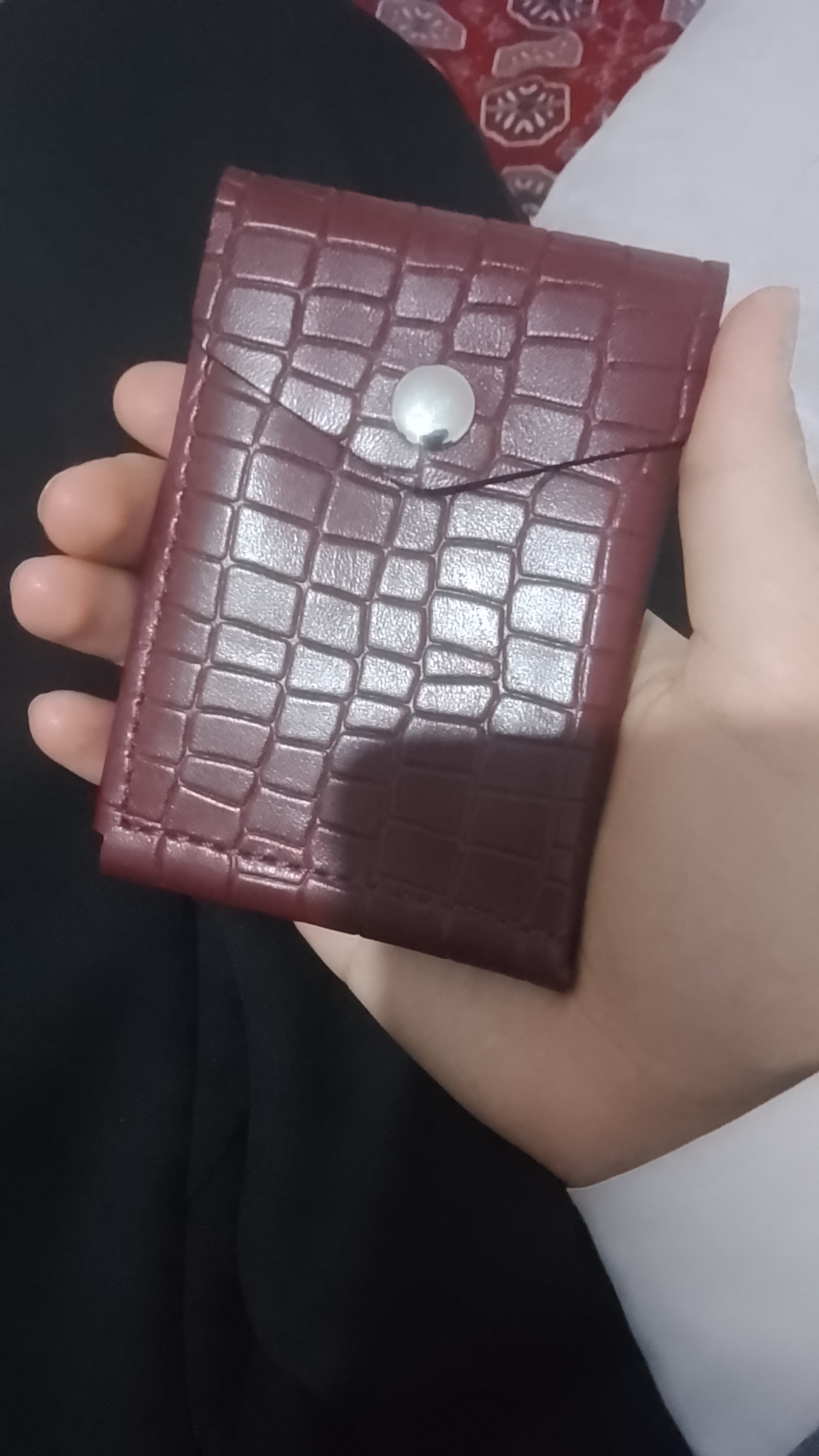 Pul va kartalar uchun charm hamyon, minimalistik amerikacha hamyon