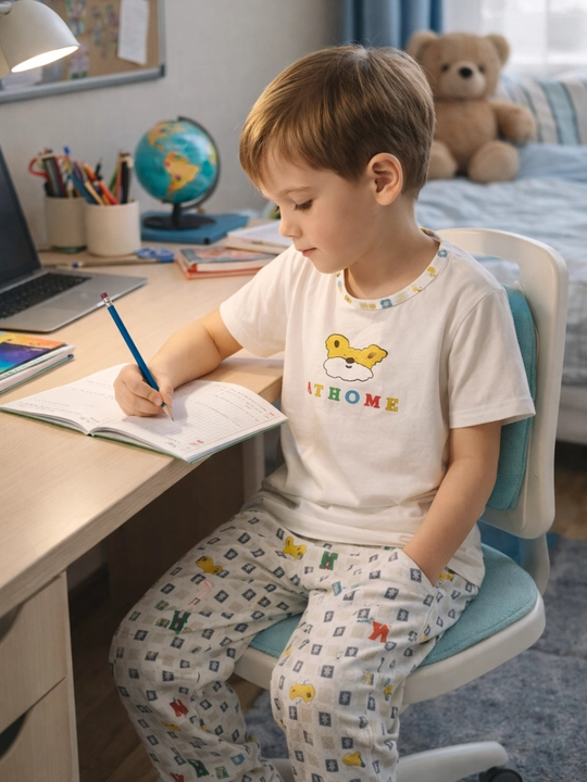 Bola pijama set uy kiyimi yumshoq qulay yozgi kiyim trend bolalar set
