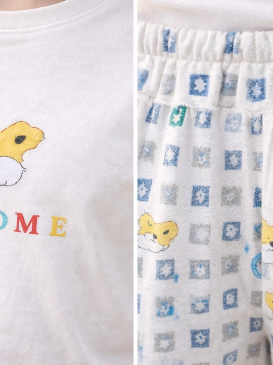 Bola pijama set uy kiyimi yumshoq qulay yozgi kiyim trend bolalar set