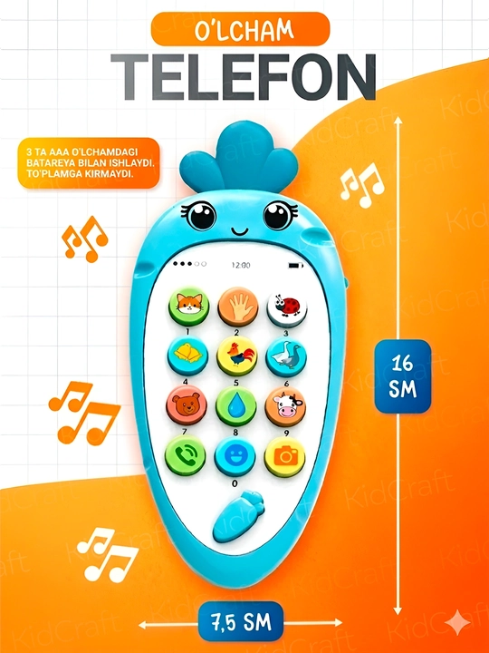 O‘zbek tilida gapiradigan o‘yinchoq telefon, Rivojlantiruvchi o'yinchoq telefon