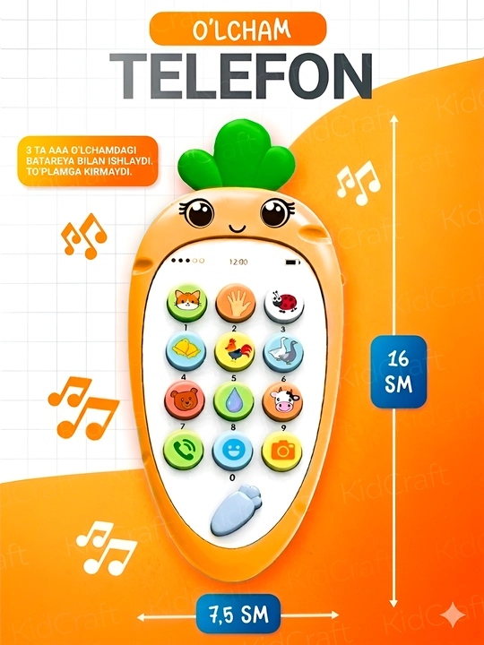 O‘zbek tilida gapiradigan o‘yinchoq telefon, Rivojlantiruvchi o'yinchoq telefon