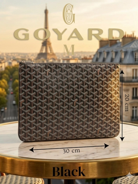 Мужская сумка Goyard из эко-кожи, барсетка для мужчин, дипломат - 