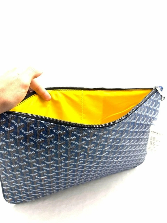 Мужская сумка Goyard из эко-кожи, барсетка для мужчин, дипломат