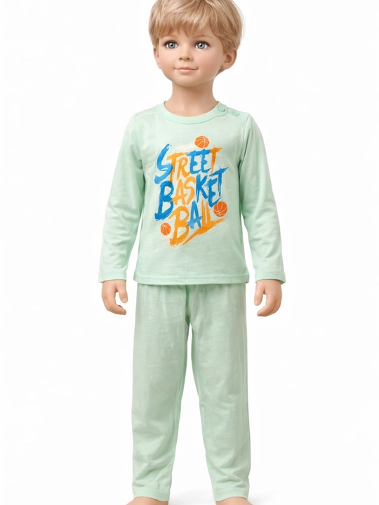 Bola pijama set uzun yengli uy kiyimi yumshoq qulay bolalar kiyimi trend - 