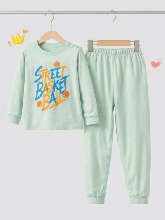 Bola pijama set uzun yengli uy kiyimi yumshoq qulay bolalar kiyimi trend