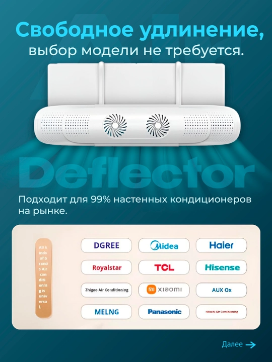 Дефлектор защитный экран для кондиционера, защитник универсальный