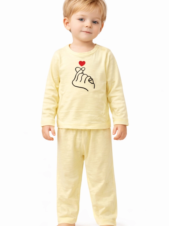 Bola pijama set uzun yengli yumshoq uy kiyimi qulay bolalar kiyimi trend - 