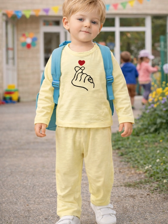 Bola pijama set uzun yengli yumshoq uy kiyimi qulay bolalar kiyimi trend
