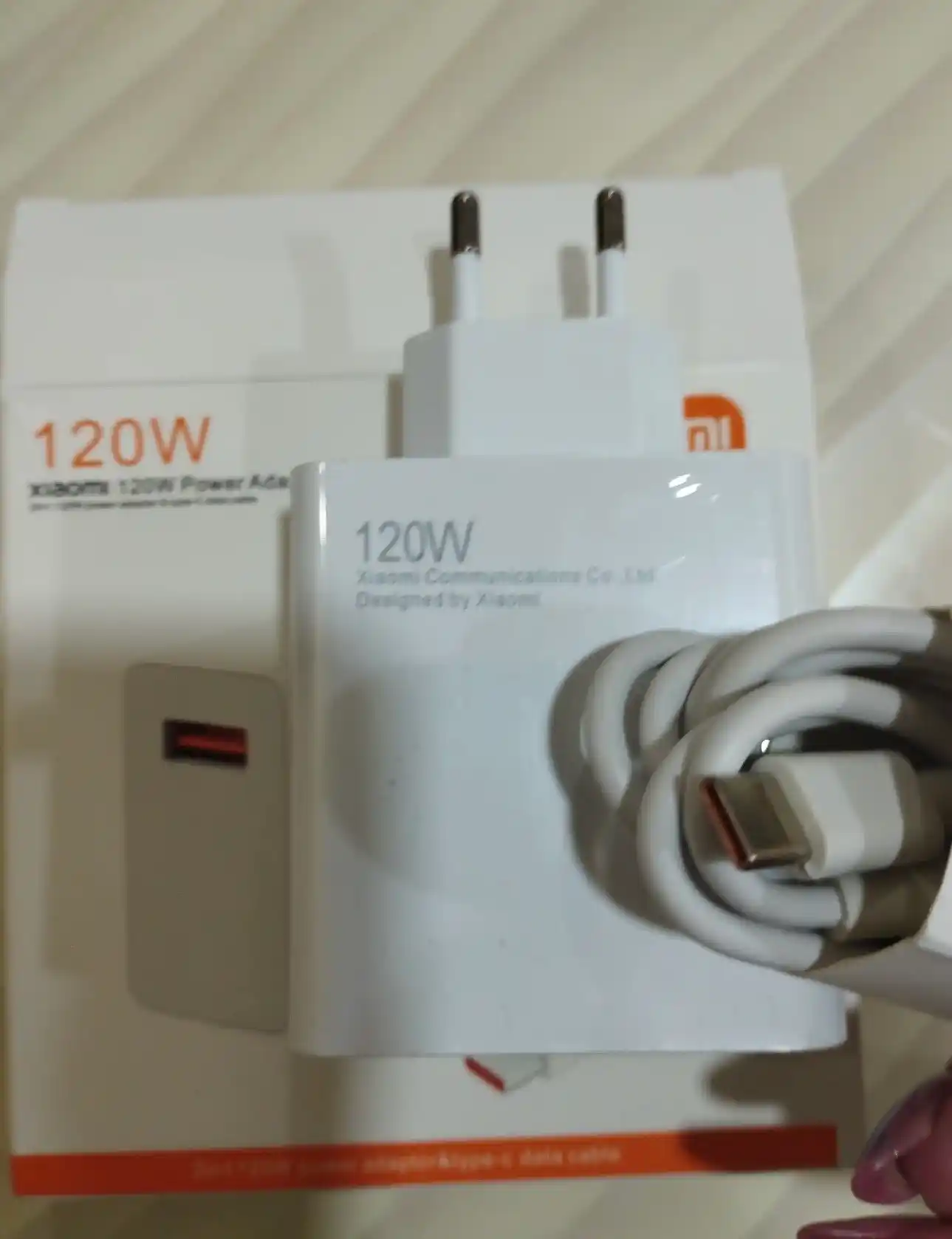 Xiaomi 120 W Turbo quvvatlash qurilmasi, Type-C kabeli bilan
