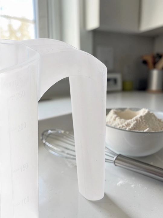 Plastmassa o‘lchov idishi, o‘lchov 0,10 litr - 0,25 litr - 0,5 litr - 1,0 litr - 1,8 litr