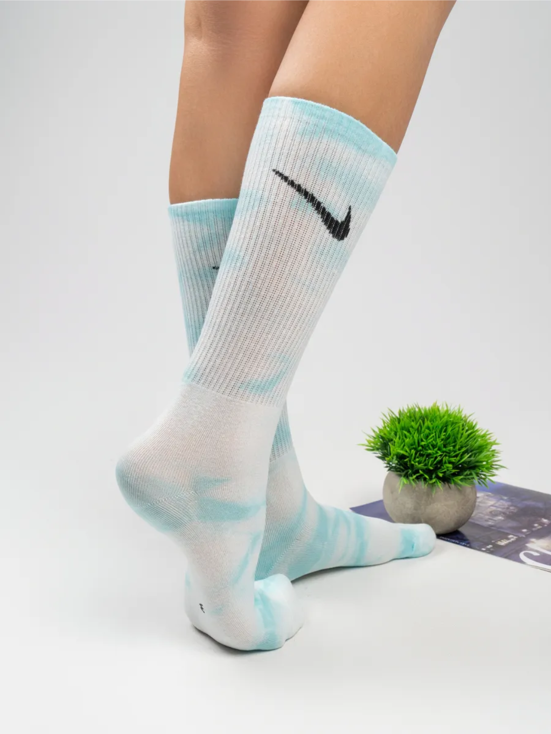 Turkiyaning sifatli rangli Nike paypoqlari, baland bo‘yli, unisekss
